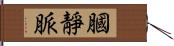 膕靜脈 Hand Scroll