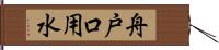 舟戸口用水 Hand Scroll