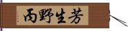 芳生野丙 Hand Scroll