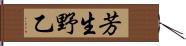 芳生野乙 Hand Scroll