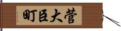 菅大臣町 Hand Scroll