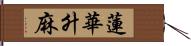 蓮華升麻 Hand Scroll