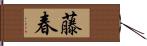 藤春 Hand Scroll