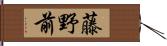 藤野前 Hand Scroll