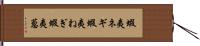 蝦夷ネギ Hand Scroll