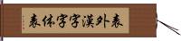 表外漢字字体表 Hand Scroll