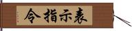 表示指令 Hand Scroll