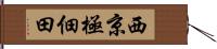 西京極佃田 Hand Scroll