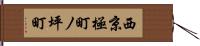 西京極町ノ坪町 Hand Scroll
