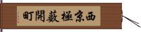 西京極薮開町 Hand Scroll