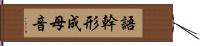 語幹形成母音 Hand Scroll