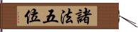 諸法五位 Hand Scroll