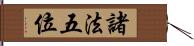 諸法五位 Hand Scroll