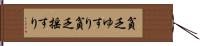 貧乏ゆすり Hand Scroll