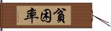 貧困率 Hand Scroll