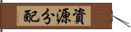 資源分配 Hand Scroll