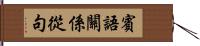 賓語關係從句 Hand Scroll