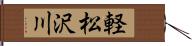 軽松沢川 Hand Scroll