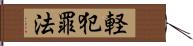 軽犯罪法 Hand Scroll