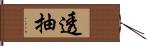 透抽 Hand Scroll