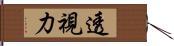 透視力 Hand Scroll