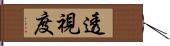 透視度 Hand Scroll