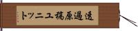 透過原稿ユニット Hand Scroll