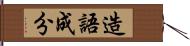 造語成分 Hand Scroll