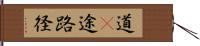 道(P);途;路;径 Hand Scroll