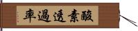 酸素透過率 Hand Scroll