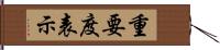 重要度表示 Hand Scroll