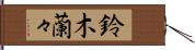 鈴木蘭々 Hand Scroll