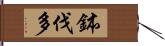 鉢伐多 Hand Scroll