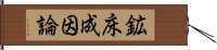 鉱床成因論 Hand Scroll