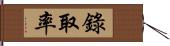 錄取率 Hand Scroll