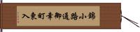 錦小路通御幸町東入 Hand Scroll