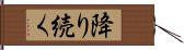 降り続く Hand Scroll