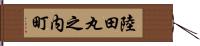 陸田丸之内町 Hand Scroll