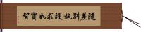 隨差別施設求如實智 Hand Scroll