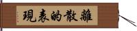 離散的表現 Hand Scroll