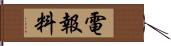 電報料 Hand Scroll