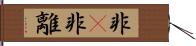 非卽非離 Hand Scroll