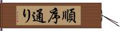 順序通り Hand Scroll