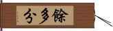 餘多分 Hand Scroll