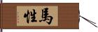 馬性 Hand Scroll