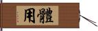 體用 Hand Scroll