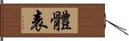 體表 Hand Scroll