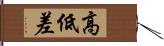 高低差 Hand Scroll