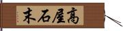 高屋石末 Hand Scroll