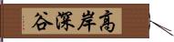 高岸深谷 Hand Scroll